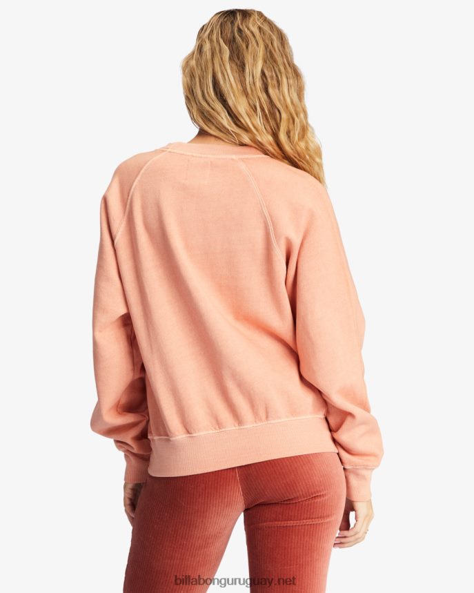aquí vamos sudadera gráfica con cuello redondo mujer puesta de sol del cañón DR68442230 Billabong