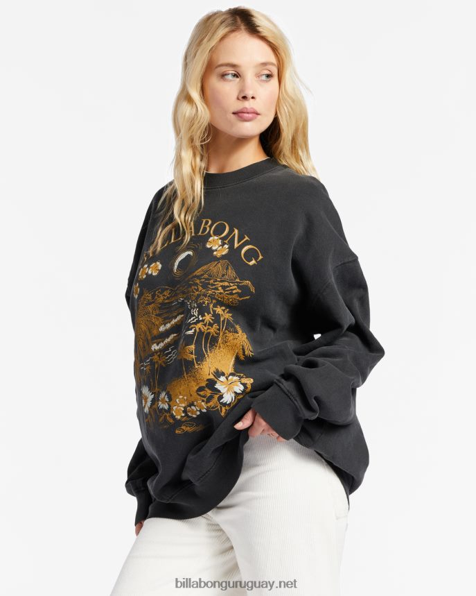 paseo en sudadera con cuello redondo mujer apagado negro DR68442148 Billabong