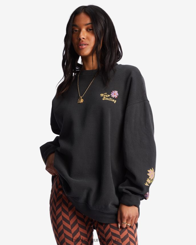 paseo en sudadera extragrande con cuello redondo mujer arenas negras DR68441999 Billabong