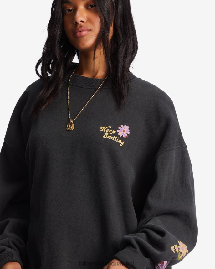 paseo en sudadera extragrande con cuello redondo mujer arenas negras DR68441999 Billabong