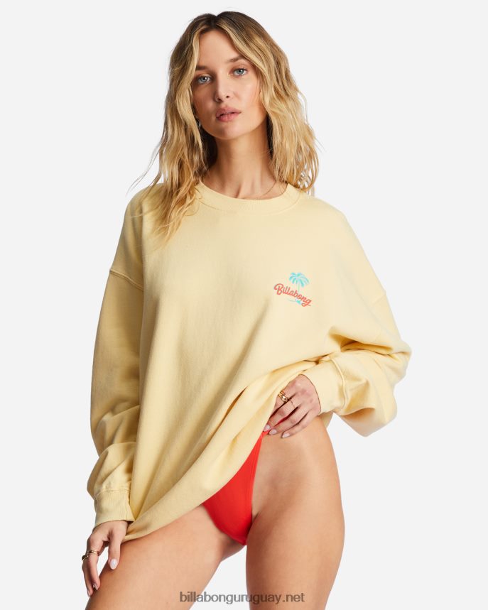 paseo en sudadera extragrande con cuello redondo mujer aumento del sol DR68441988 Billabong