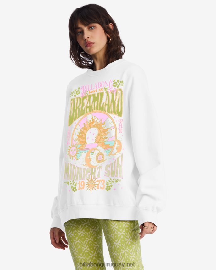paseo en sudadera extragrande con cuello redondo mujer cristal de sal DR68441967 Billabong