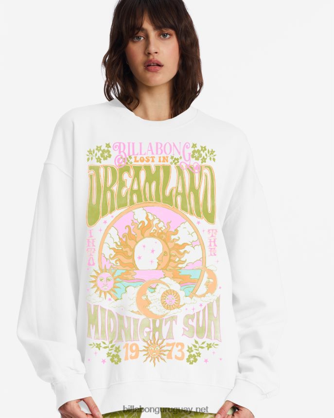 paseo en sudadera extragrande con cuello redondo mujer cristal de sal DR68441967 Billabong