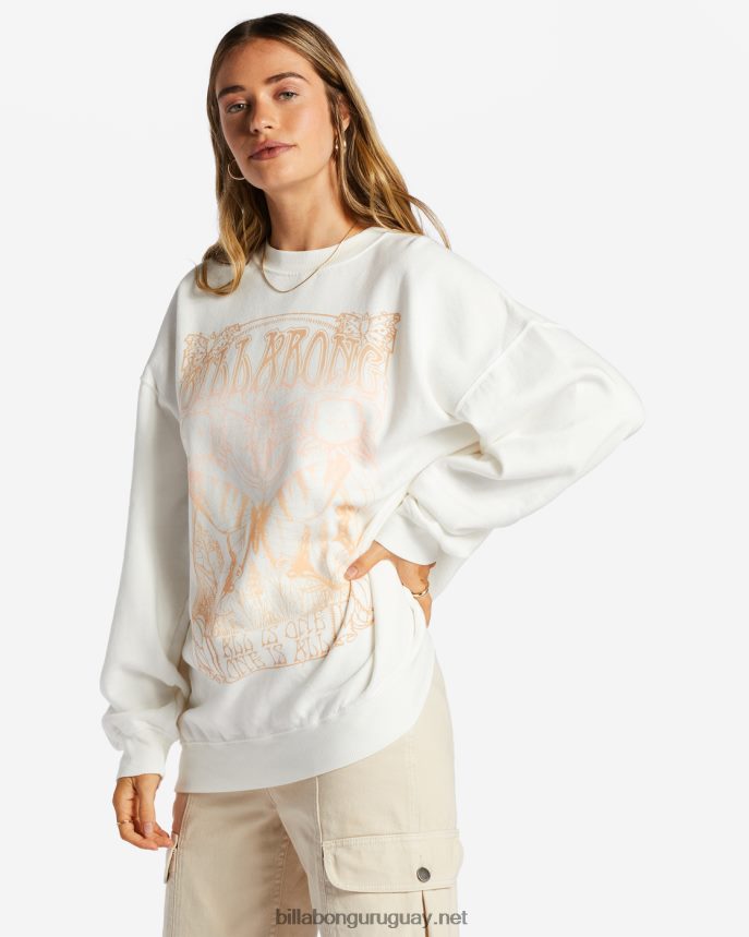 paseo en sudadera extragrande con cuello redondo mujer cristal de sal DR68442053 Billabong