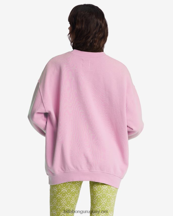 paseo en sudadera extragrande con cuello redondo mujer rosa lavado DR68441981 Billabong