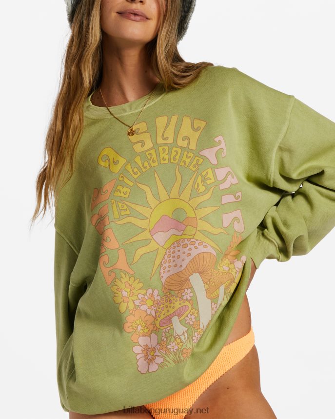 paseo en sudadera extragrande con cuello redondo mujer sauce DR68442057 Billabong