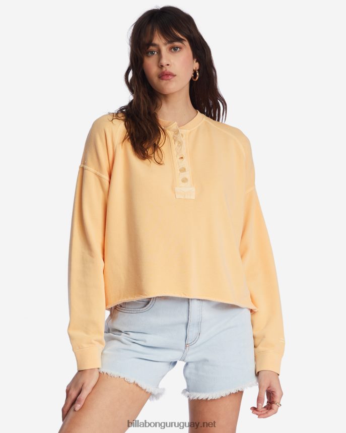 sigue hablando sudadera mujer ponche de durazno DR68441932 Billabong