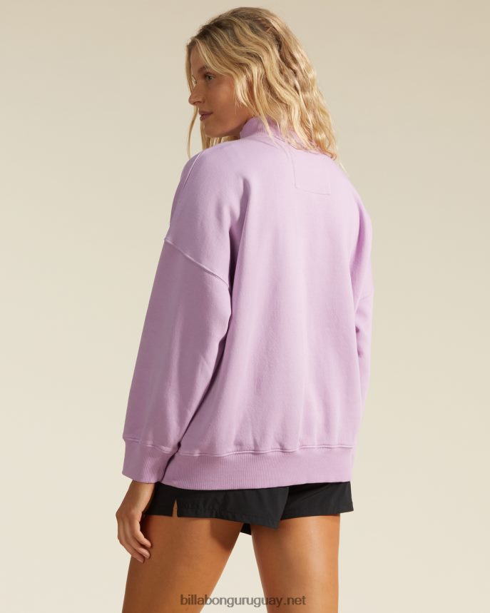 sudadera a/div canyon con cuello alzado mujer campo de lavanda DR68442244 Billabong
