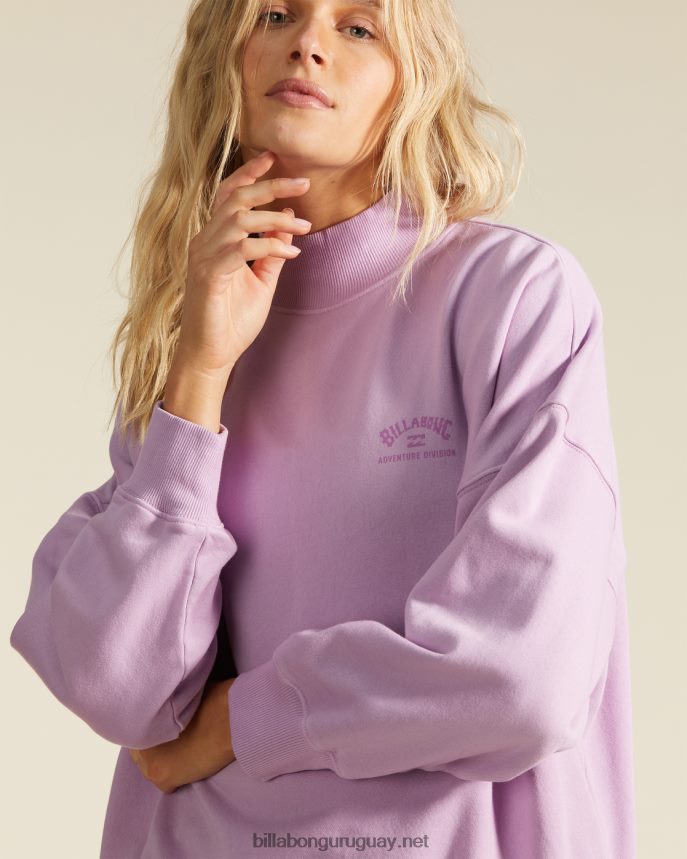 sudadera a/div canyon con cuello alzado mujer campo de lavanda DR68442244 Billabong
