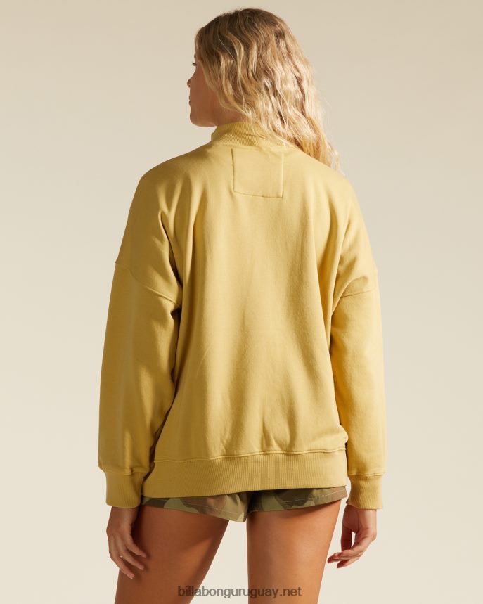 sudadera a/div canyon con cuello alzado mujer salvia del desierto DR68442243 Billabong