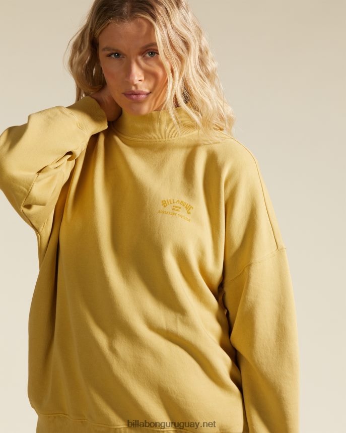 sudadera a/div canyon con cuello alzado mujer salvia del desierto DR68442243 Billabong