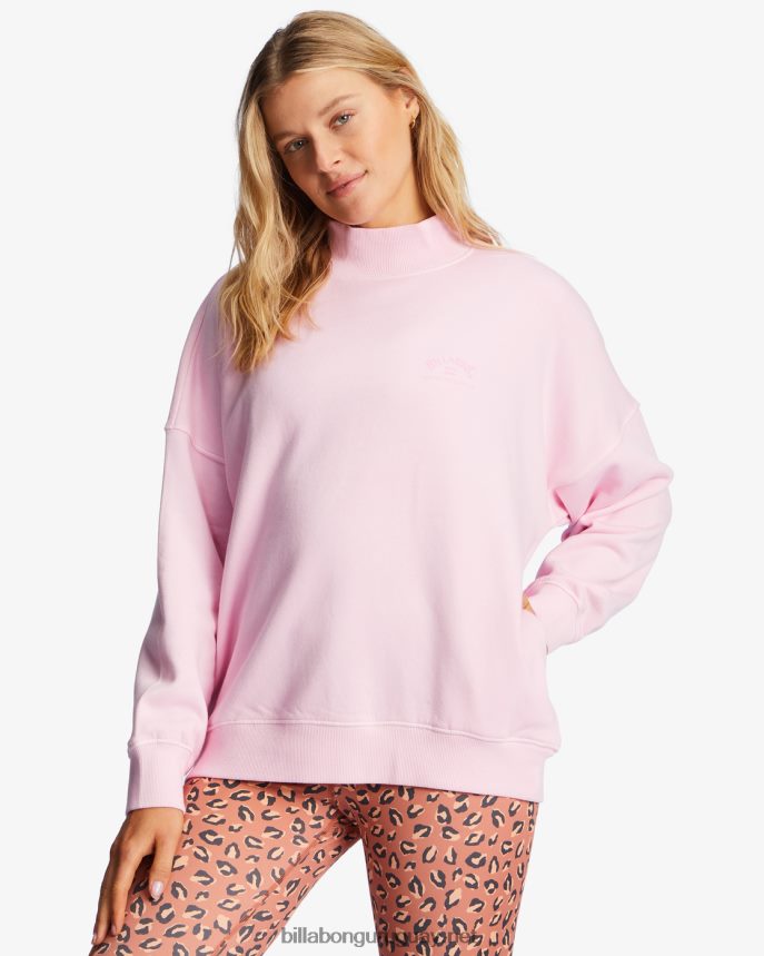 sudadera a/div canyon con cuello alzado mujer senderos rosas DR68442177 Billabong