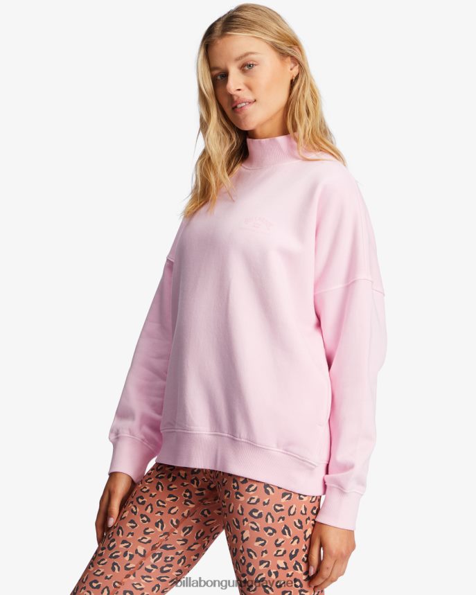 sudadera a/div canyon con cuello alzado mujer senderos rosas DR68442177 Billabong