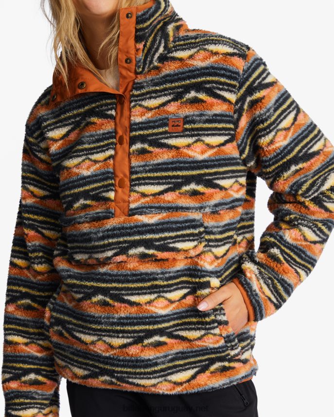 sudadera a/div con cuello simulado mujer horizonte azul DR68442236 Billabong