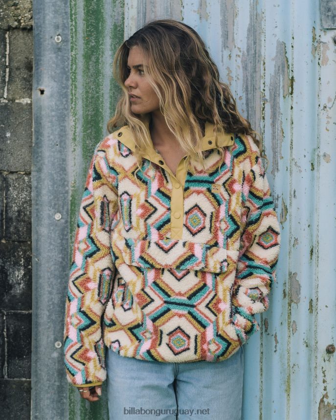 sudadera a/div con cuello simulado mujer oliva DR68441993 Billabong