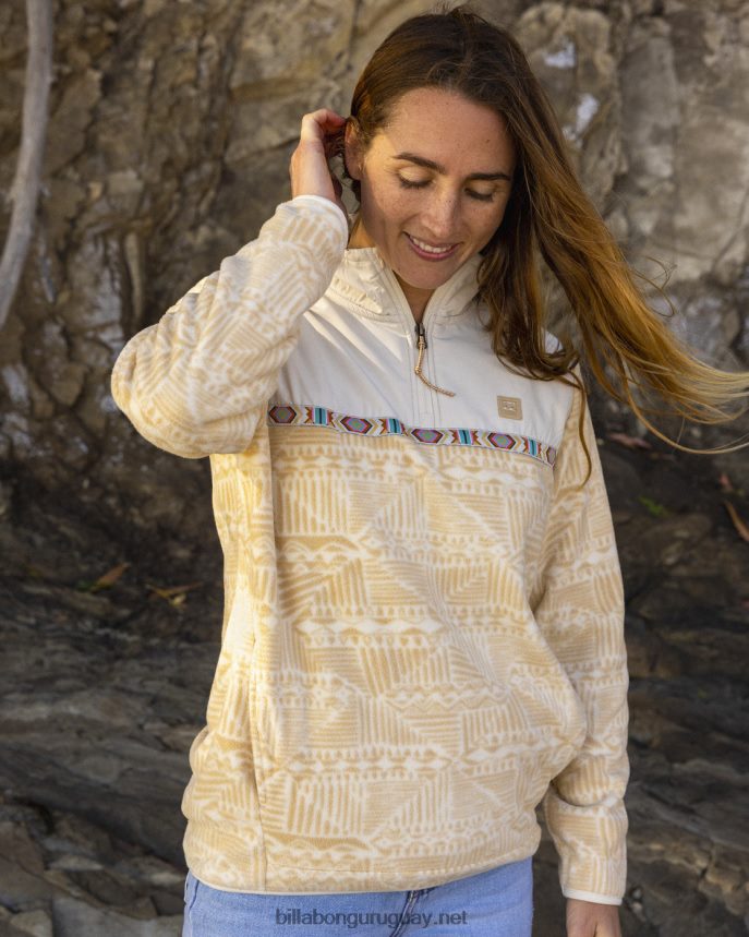 sudadera con cuello alzado mujer arena del desierto DR68441928 Billabong