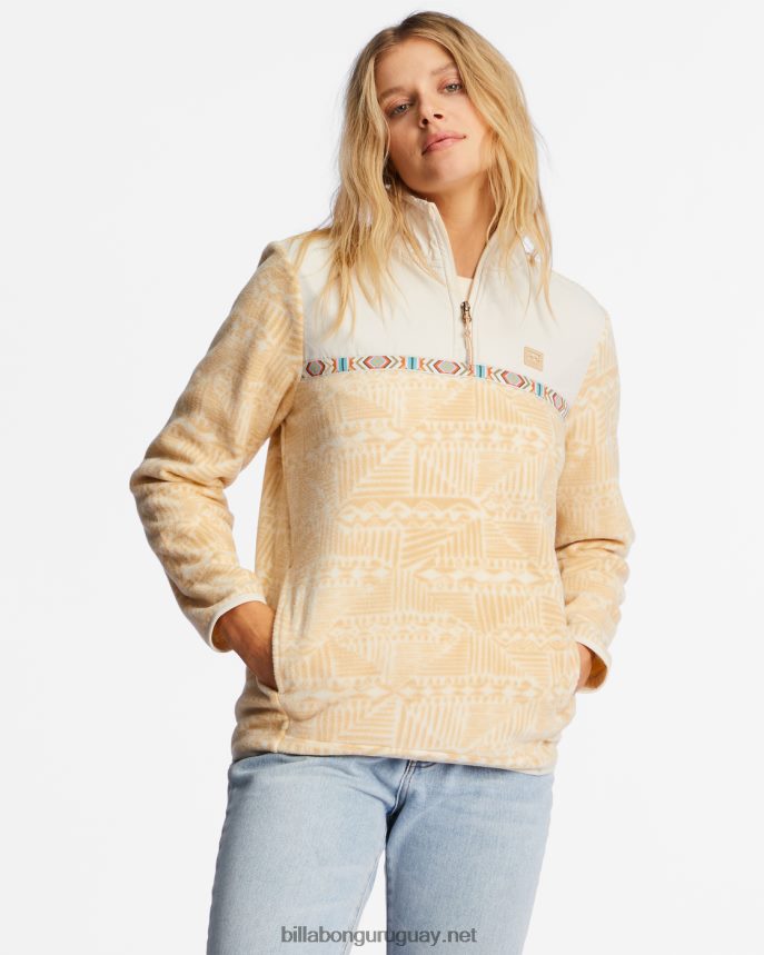 sudadera con cuello alzado mujer arena del desierto DR68441928 Billabong