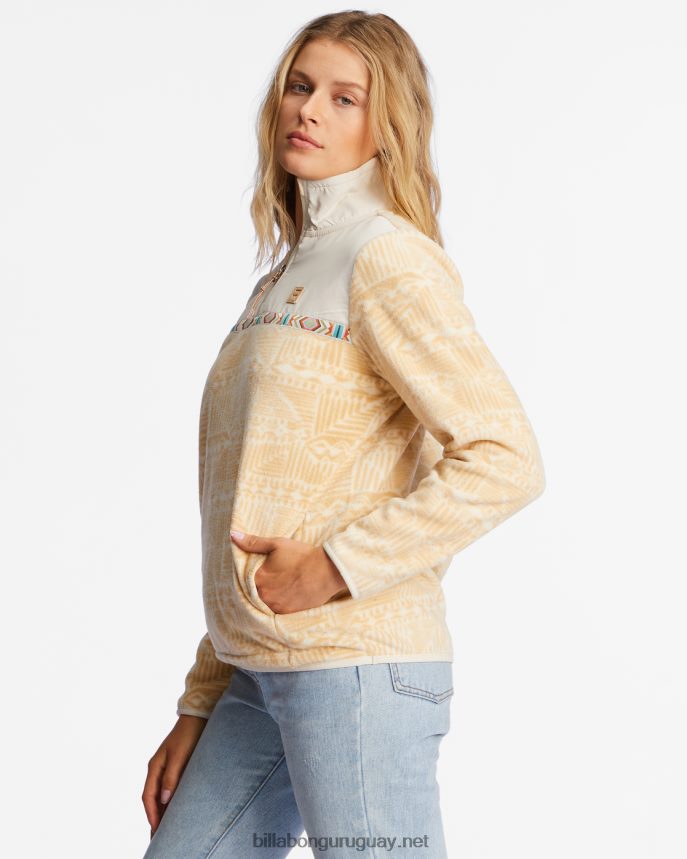 sudadera con cuello alzado mujer arena del desierto DR68441928 Billabong