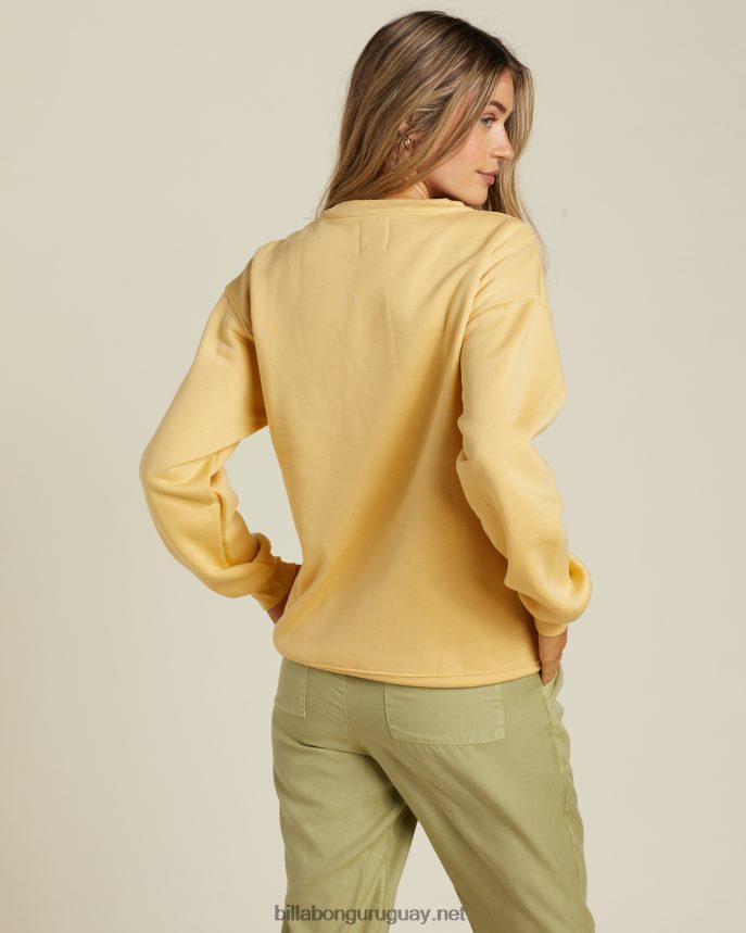 sudadera con cuello redondo de paz y amor mujer aturdimiento suave DR68442212 Billabong