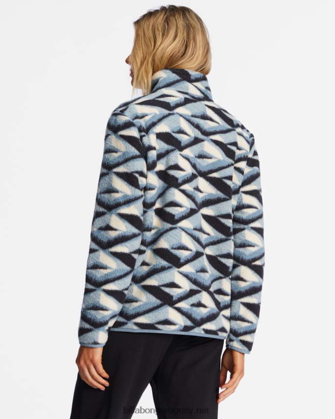 sudadera con media cremallera a/div border mock 3 mujer horizonte azul DR68442234 Billabong