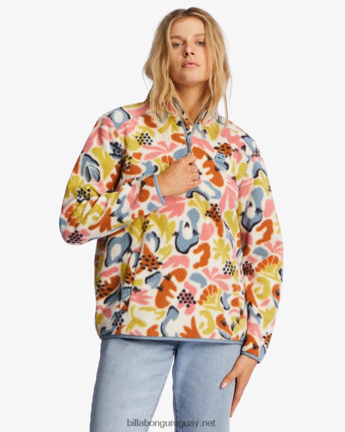 sudadera con media cremallera a/div border mock 3 mujer multi DR68442232 Billabong