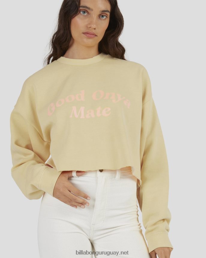 sudadera corta con cuello redondo hey gday mujer rayos de sol DR68442283 Billabong