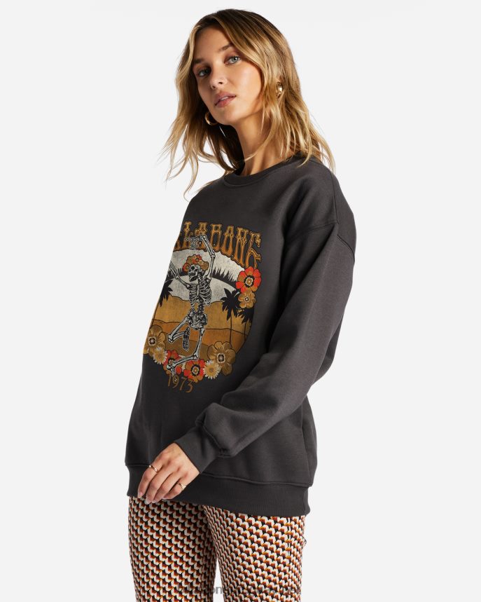 sudadera energía y sabiduría mujer apagado negro DR68442029 Billabong