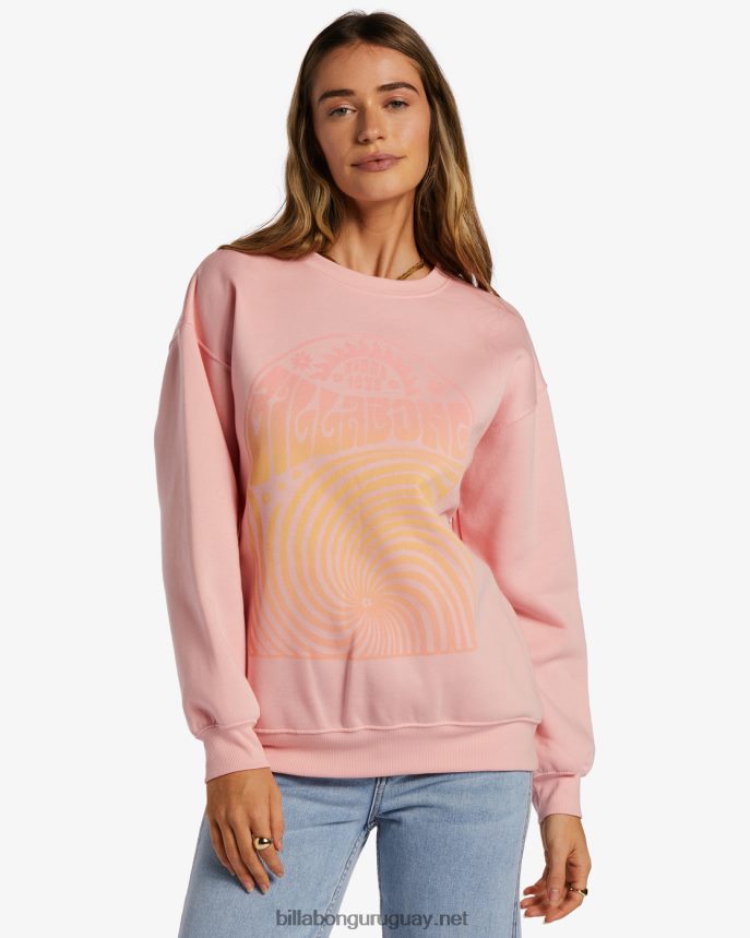 sudadera ondulada mujer limonada rosa DR68442086 Billabong