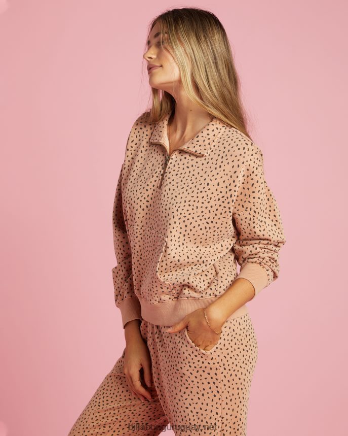 sudadera sin cierre con media cremallera Lazy Mornings mujer broncearse DR68442235 Billabong