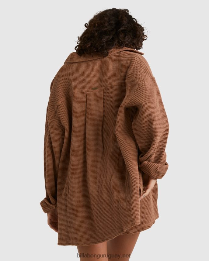 bloqueado en tu camisa de manga larga mujer cacao DR68442001 Billabong