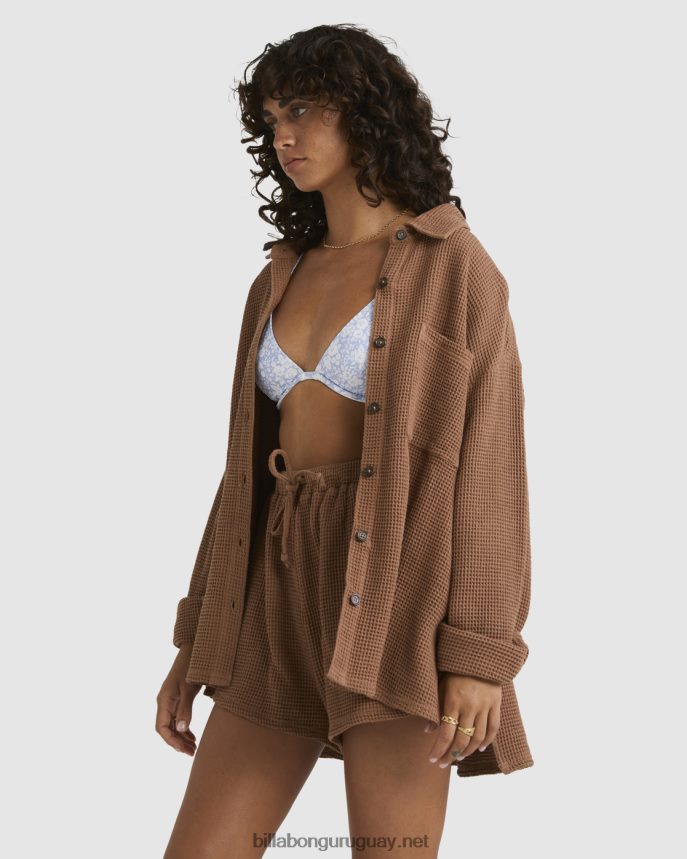 bloqueado en tu camisa de manga larga mujer cacao DR68442001 Billabong