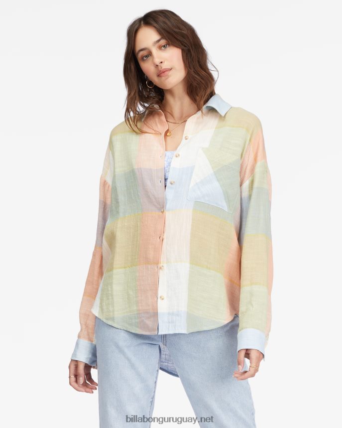 camisa abotonada de manga larga easy breezy mujer multi DR68442258 Billabong
