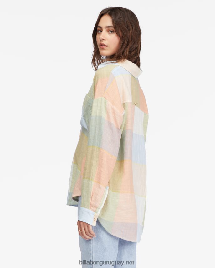 camisa abotonada de manga larga easy breezy mujer multi DR68442258 Billabong