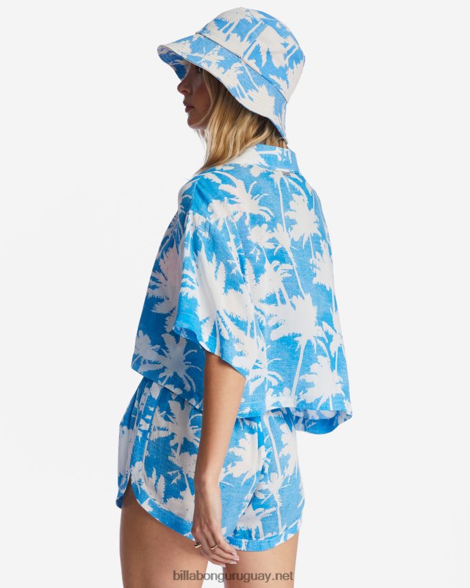 camisa corta sol brilla mujer hawai azul DR68441964 Billabong