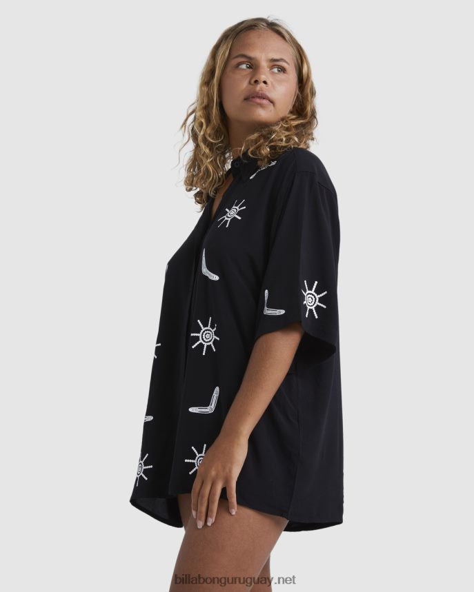 camisa de manga corta boomerang de otis mujer negro DR68441992 Billabong