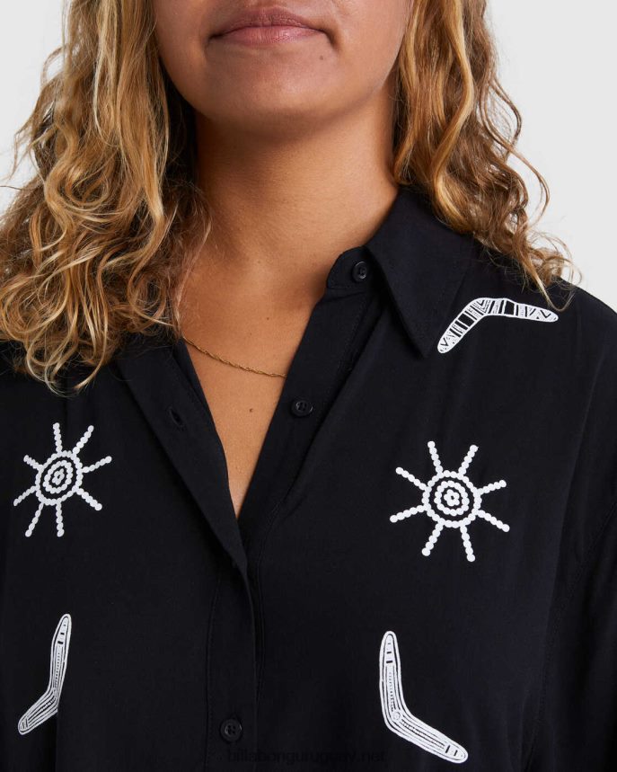 camisa de manga corta boomerang de otis mujer negro DR68441992 Billabong