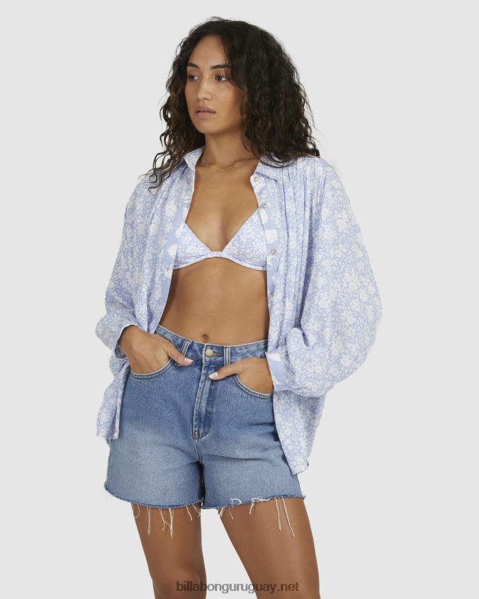 camisa de manga larga con campana azul mujer azul DR68441984 Billabong