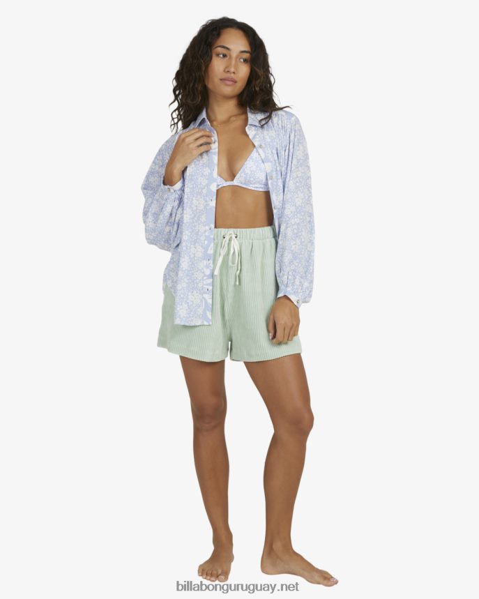 camisa de manga larga con campana azul mujer azul DR68441984 Billabong