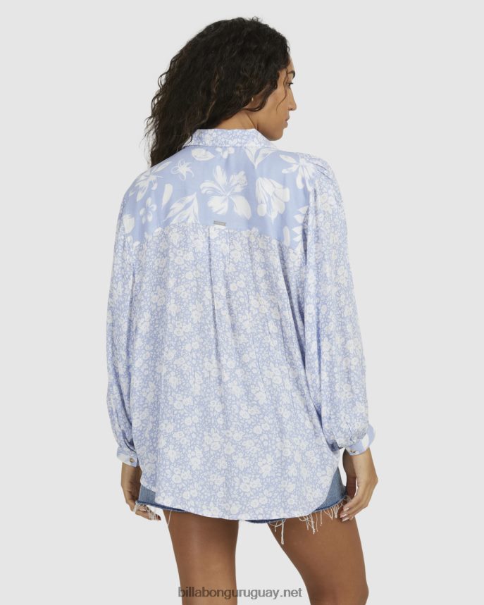 camisa de manga larga con campana azul mujer azul DR68441984 Billabong