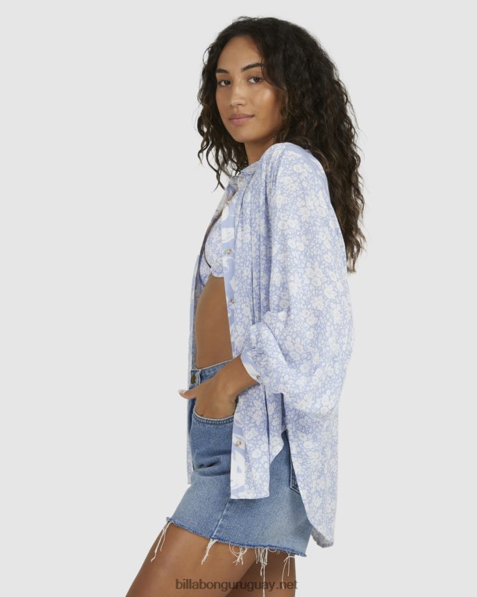 camisa de manga larga con campana azul mujer azul DR68441984 Billabong