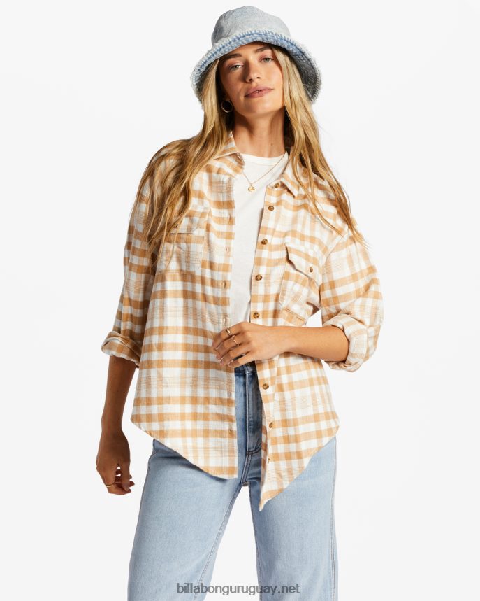 camisa de manga larga tan feliz mujer trufa DR68442076 Billabong