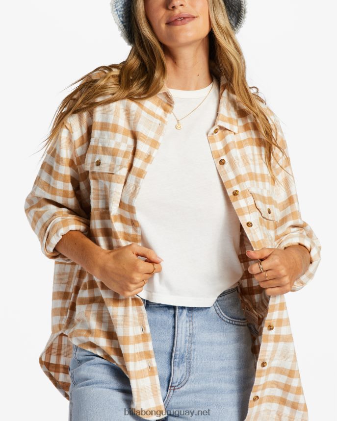 camisa de manga larga tan feliz mujer trufa DR68442076 Billabong