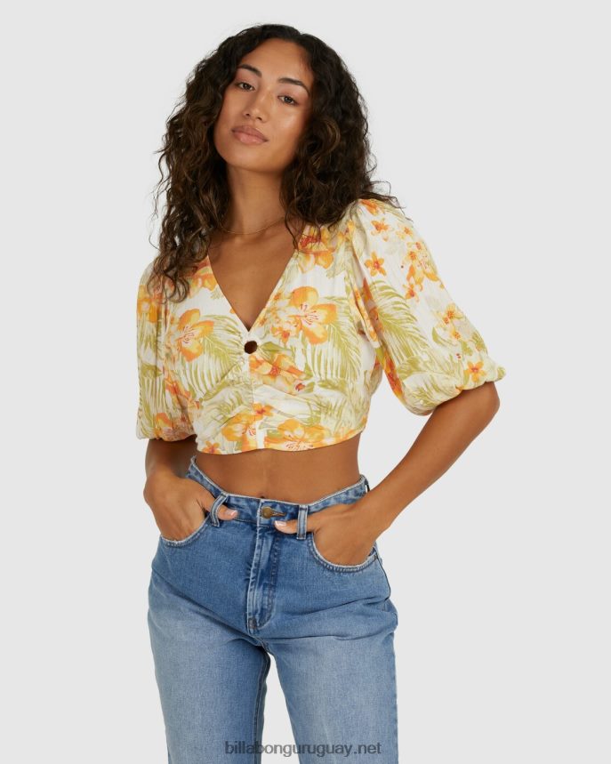 camisa floral con parte superior utopía mujer cristal de sal DR68442158 Billabong
