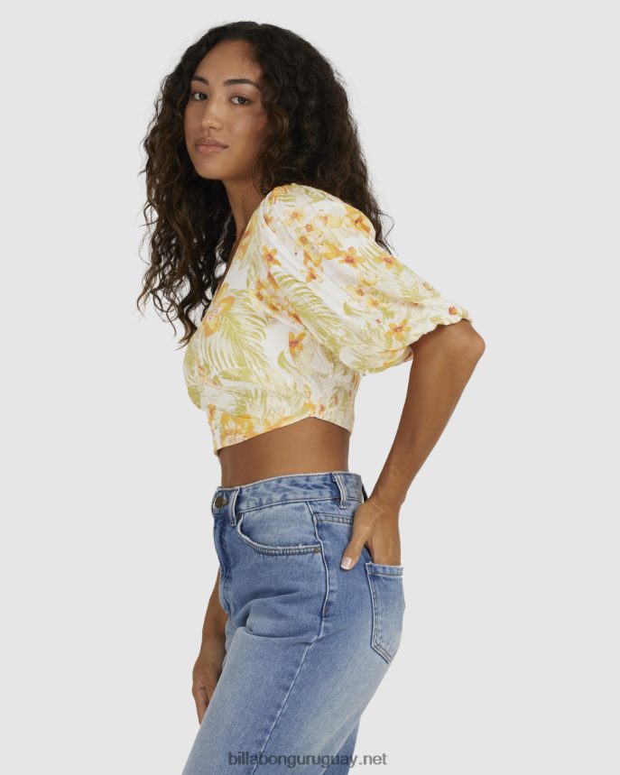 camisa floral con parte superior utopía mujer cristal de sal DR68442158 Billabong