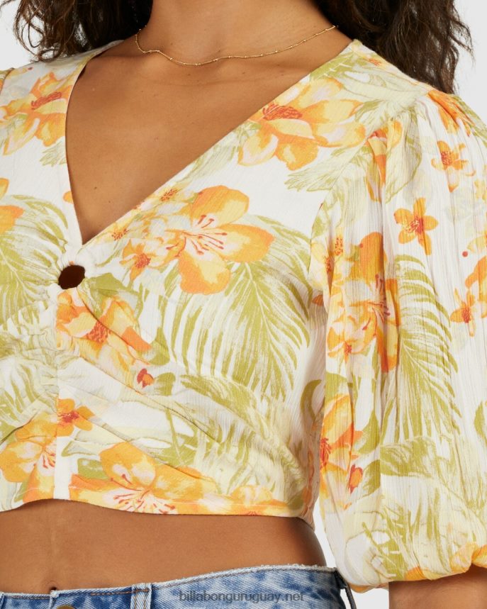 camisa floral con parte superior utopía mujer cristal de sal DR68442158 Billabong
