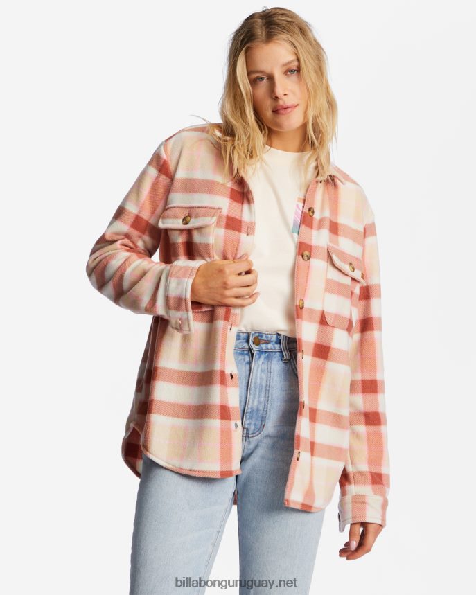 chamarra de franela polar forge a/div mujer besa la tierra DR68441965 Billabong