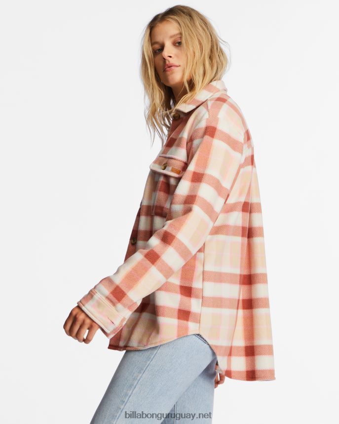 chamarra de franela polar forge a/div mujer besa la tierra DR68441965 Billabong
