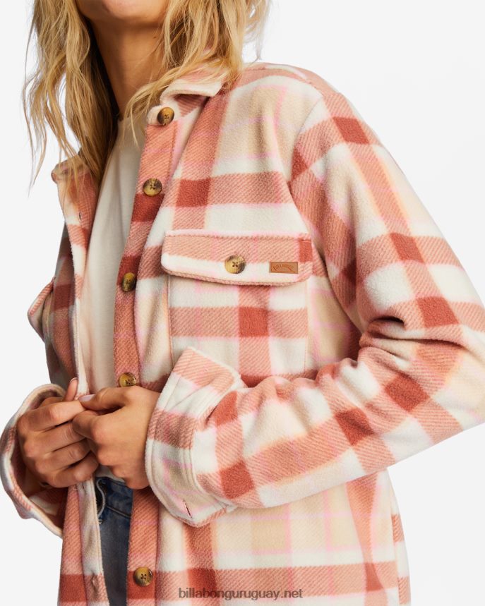 chamarra de franela polar forge a/div mujer besa la tierra DR68441965 Billabong