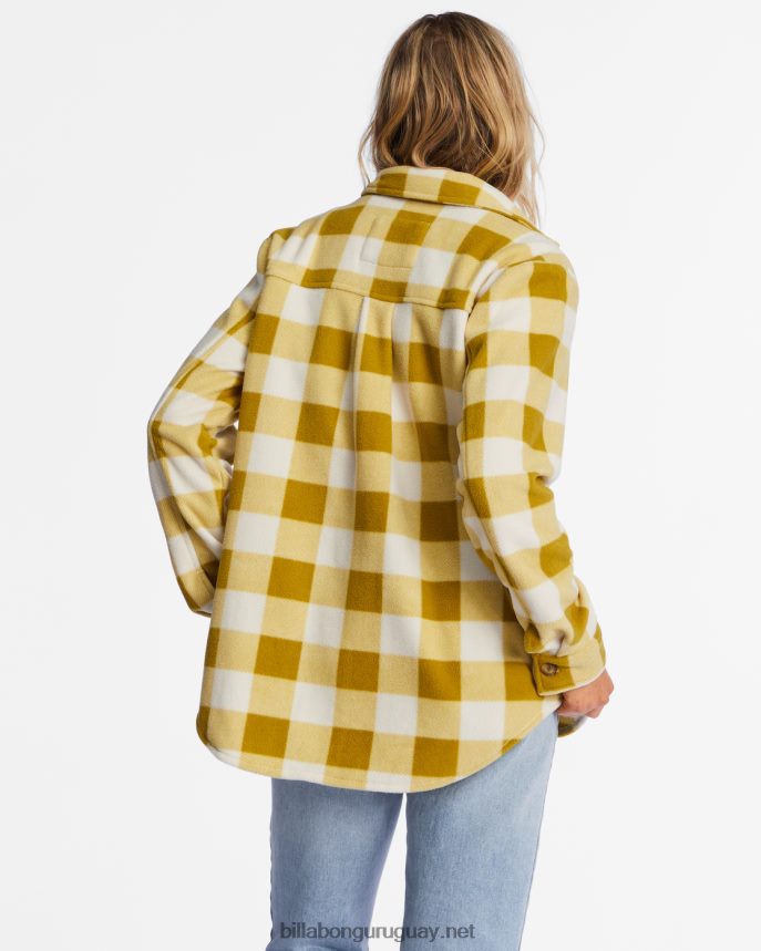 chamarra de franela polar forge a/div mujer musgo fresco DR68442210 Billabong