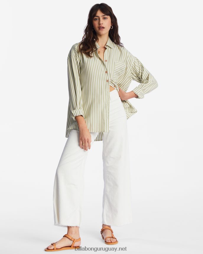 en la camisa de manga larga tide road trippin mujer palta DR68442092 Billabong